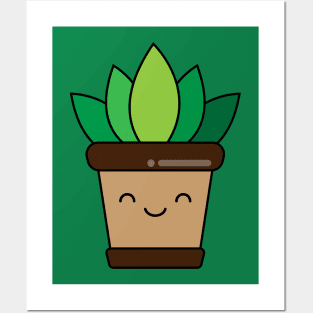 Kawaii Plant Posters and Art